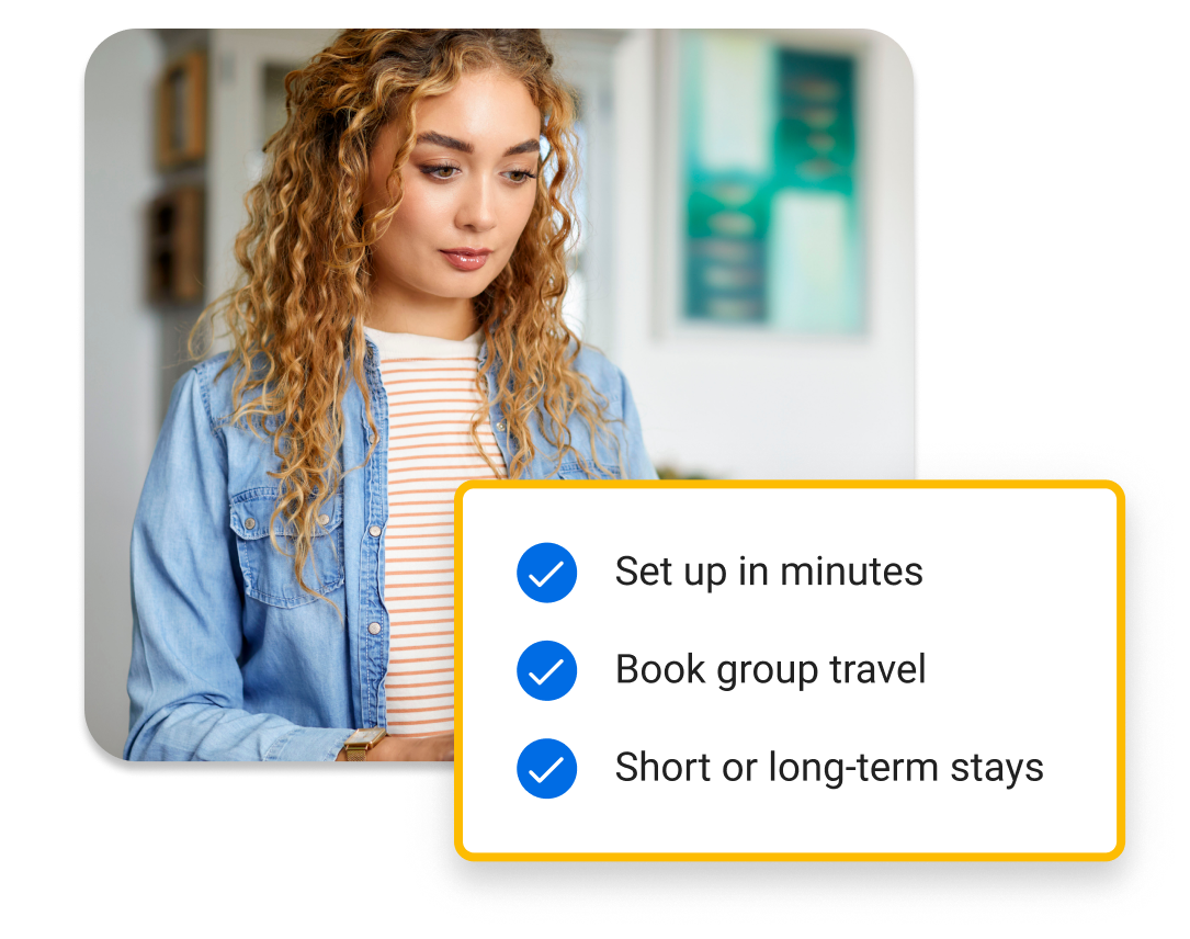Easier corporate travel for your
temporary workforce
starts here
