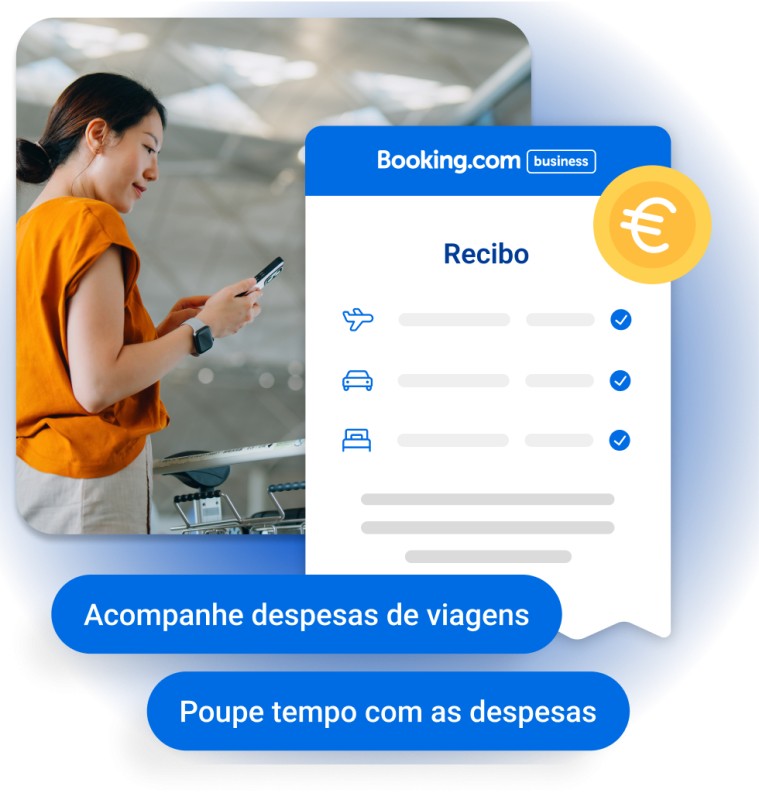 Mantenha o controlo das suas
despesas de viagens de negócios