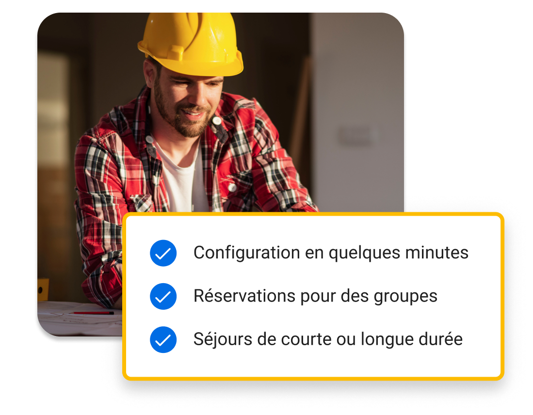 Des voyages d&rsquo;affaires plus simples
pour les secteurs de la construction
et du b&acirc;timent