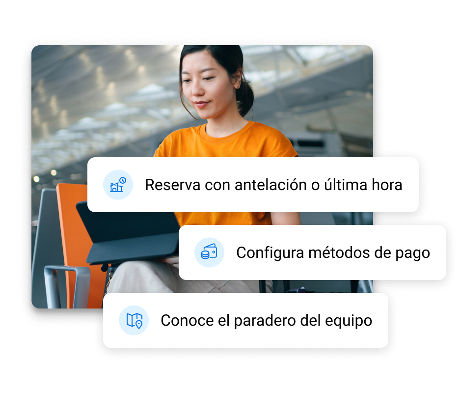 Ahorra tiempo con una
gesti&oacute;n de los equipos
fluida