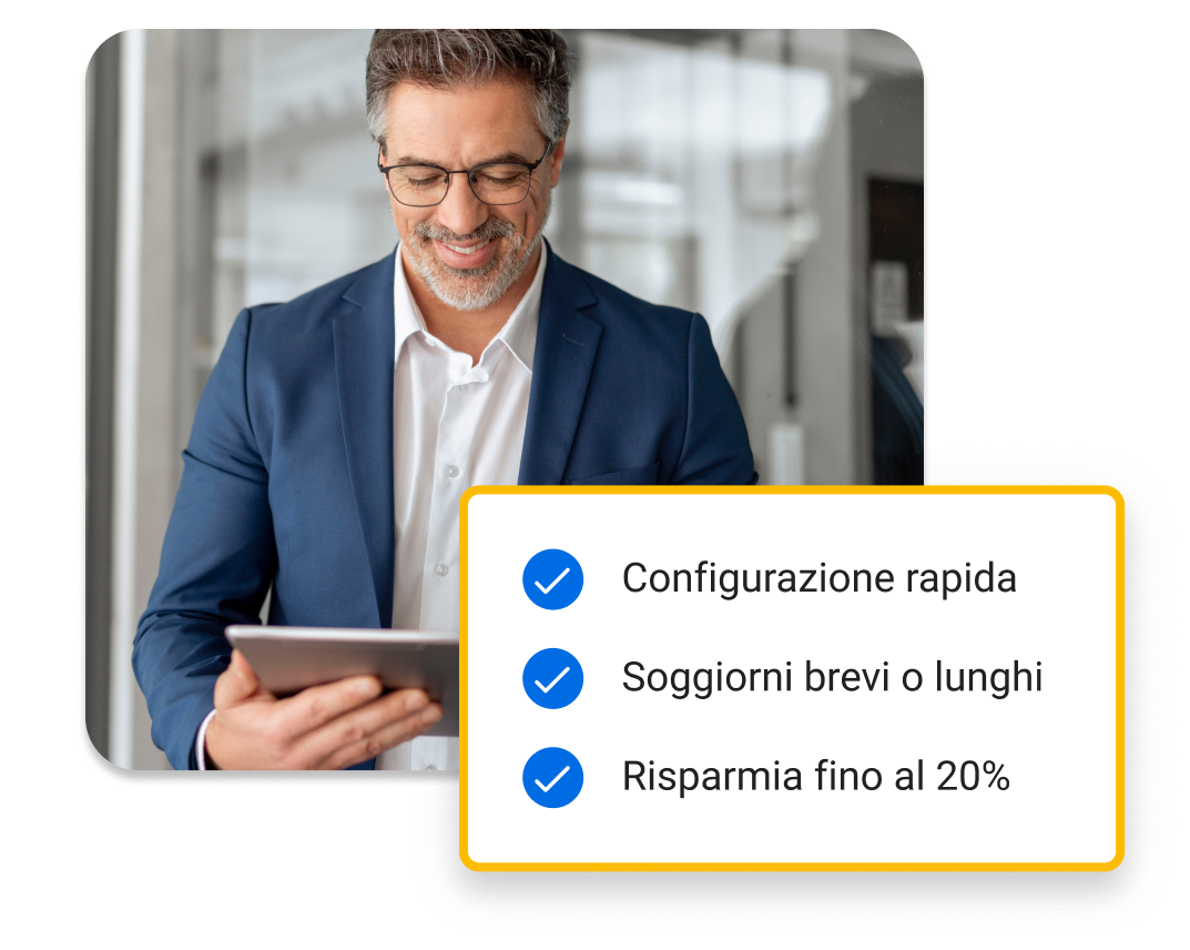 Semplifica i viaggi di lavoro per professionisti e consulenti finanziari