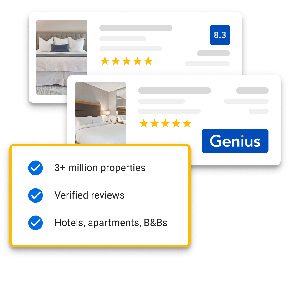 Enjoy unrivalled accommodation options