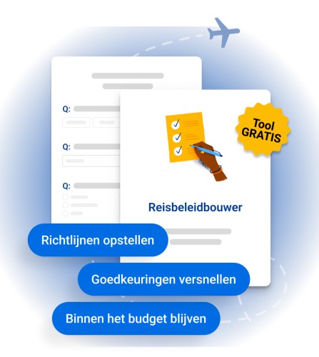 Maak gemakkelijk het online reisbeleid
van je bedrijf
