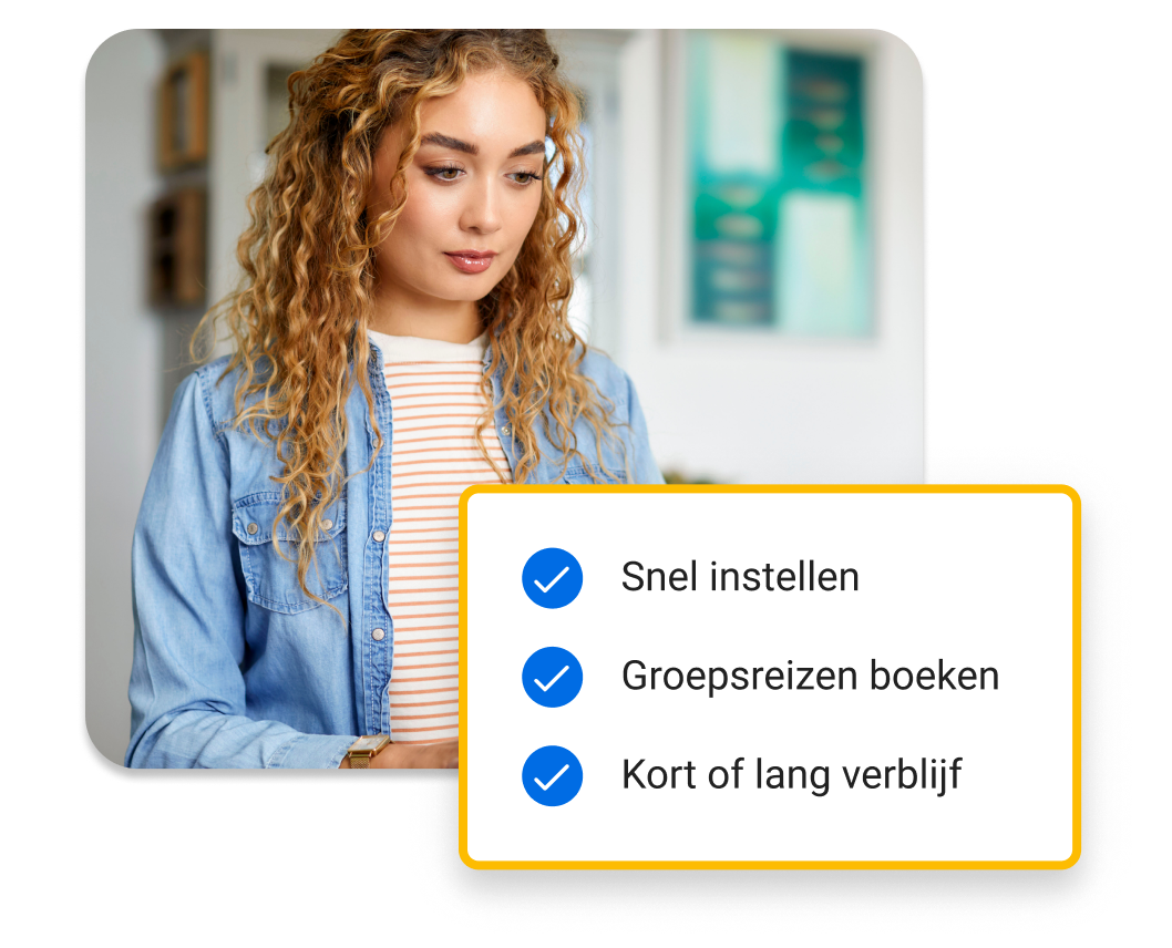 Gemakkelijker zakelijk reizen voor je
tijdelijke werknemers
begint hier