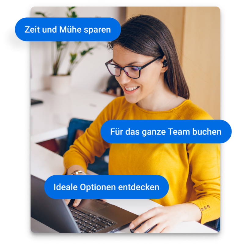 Der verlässliche Partner für Geschäftsreisen
für die Büroleitung