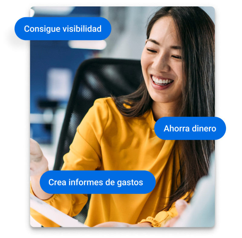 Supervisión de viajes de trabajo y control de gastos
para equipos de finanzas