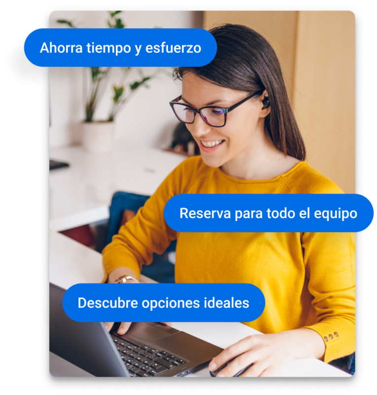 El colaborador de confianza de viajes de trabajo
para gerentes de oficina