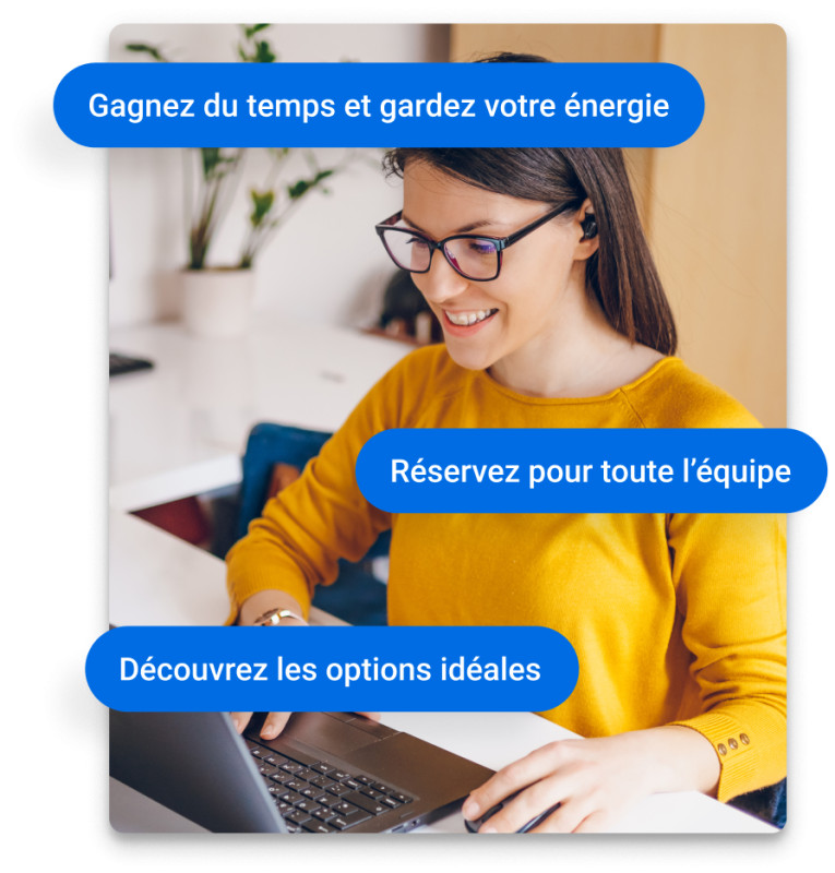 Le partenaire voyages d’affaires de confiance
pour les responsables administratifs