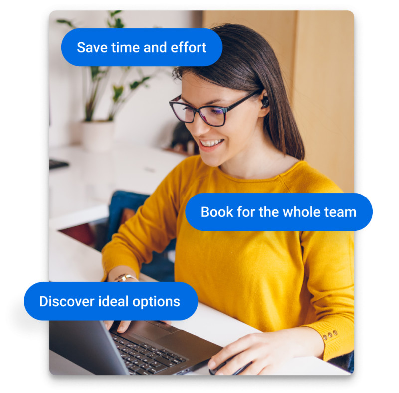 The trusted business travel partner
for office managers