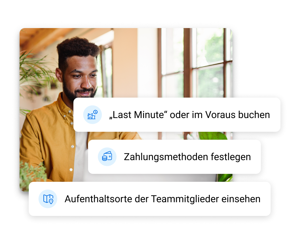 Mit reibungslosem Reisemanagement
sind Sie immer einen Schritt voraus
