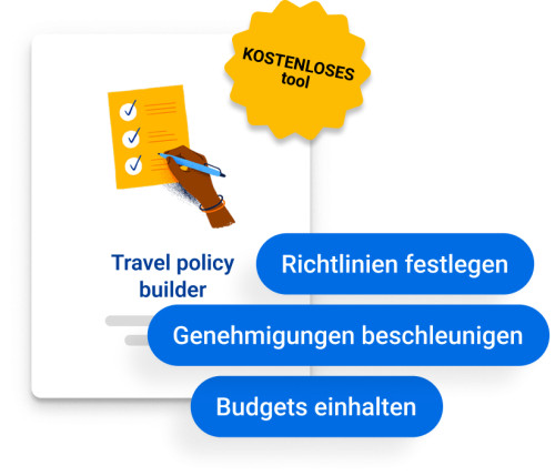 Erstellen Sie die Reiserichtlinie f&uuml;r Ihr Unternehmen
ganz einfach online