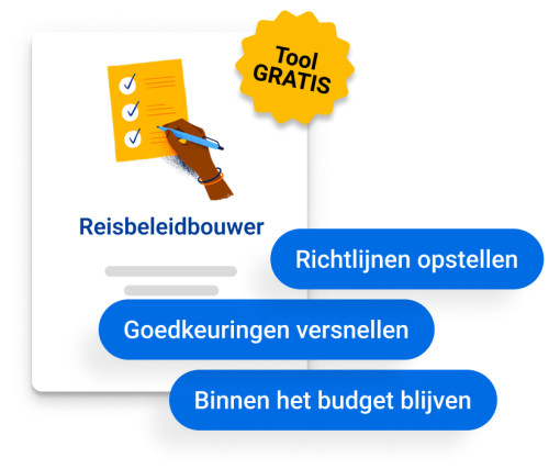 Stel eenvoudig online je
zakelijke reisbeleid op